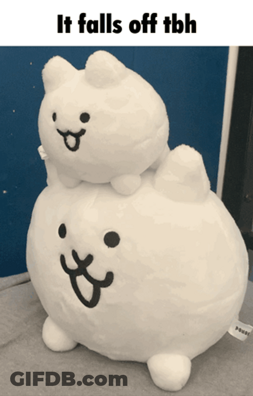 Battle Cats It Falls Off GIF