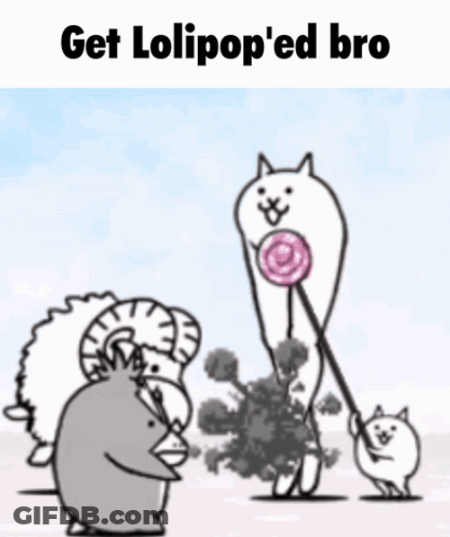 Battle Cats Lolipop GIF