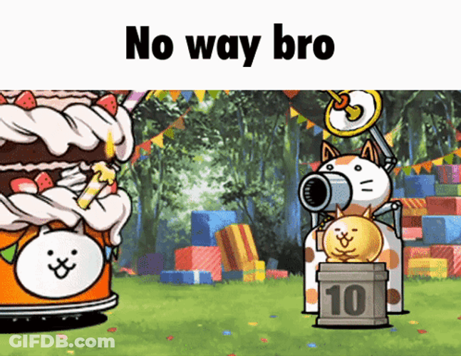 Battle Cats No Way GIF