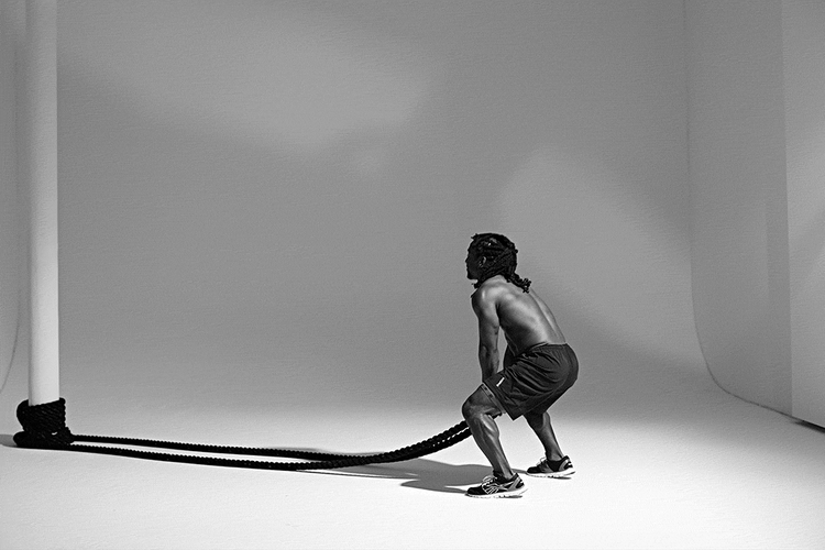 Battle Rope Exercise Burpees GIF