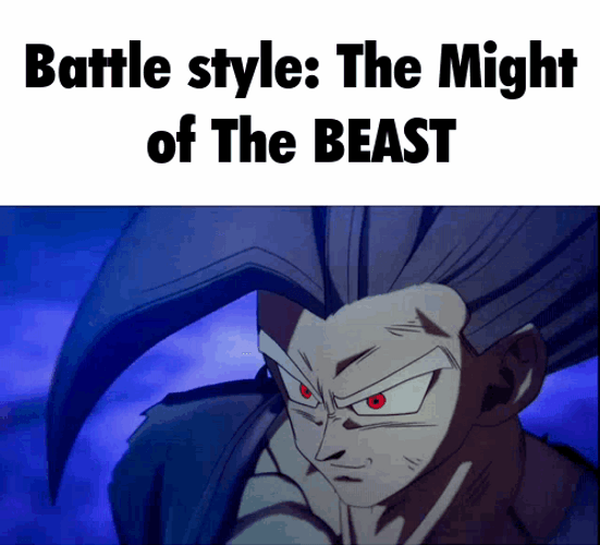 Battle Style The Might Of The Beast Gohan GIF