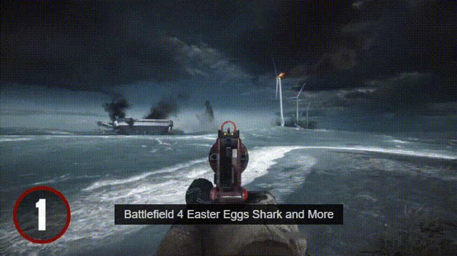 Battlefield 4 Easter Egg Sharks GIF