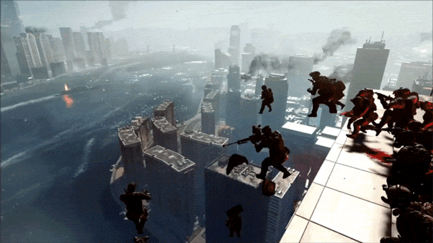 Battlefield 4 Parachute Jump GIF