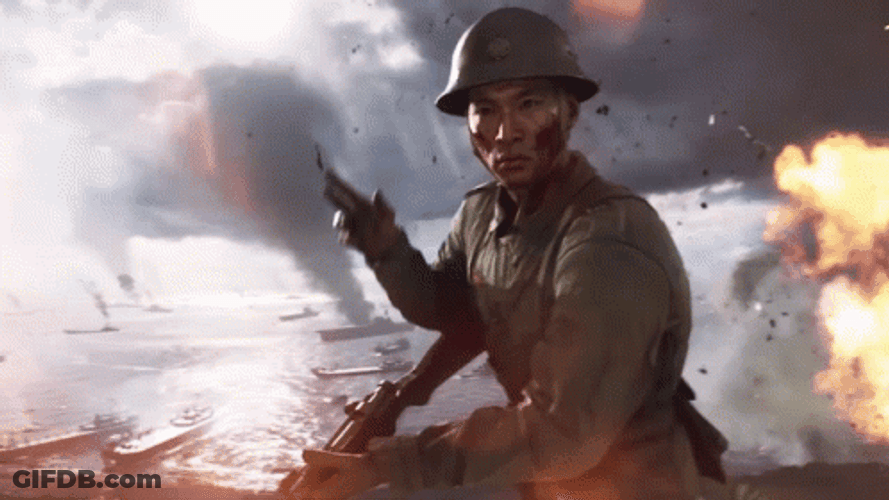 Battlefield 5 Japanese Military GIF