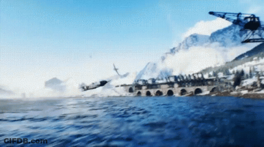 Battlefield 5 Plane Crash GIF