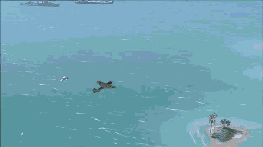 Battlefield Airplane In Water GIF