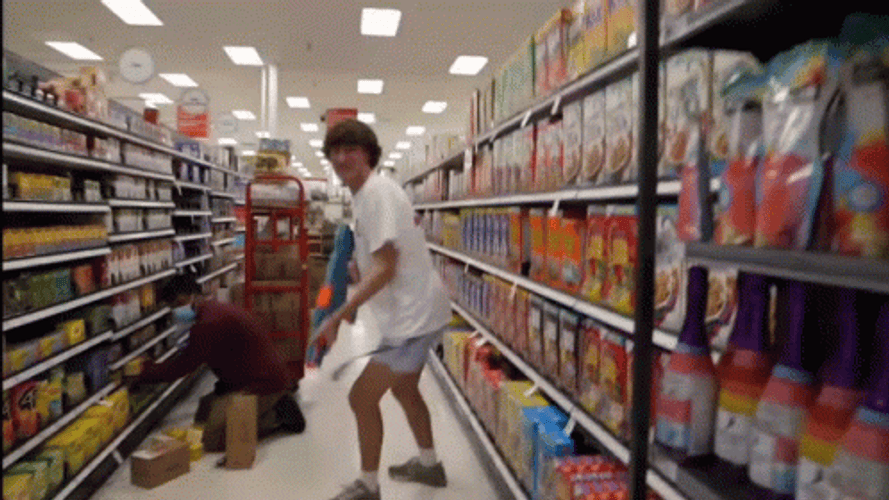 Baylen Levine Playing Gun GIF