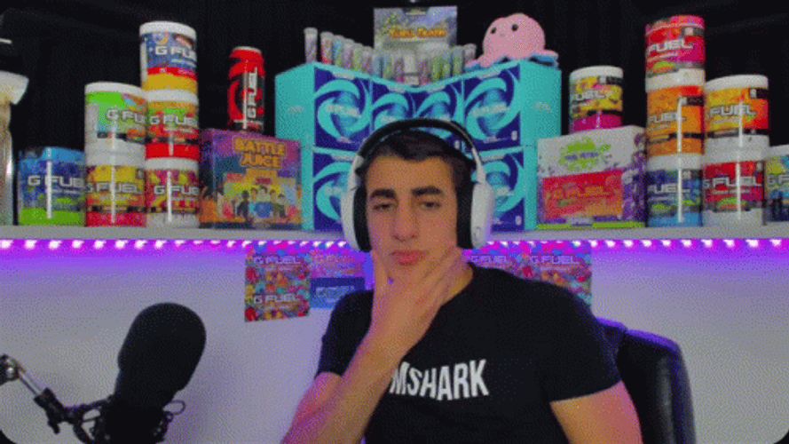 Baylen Levine Touching Chin GIF