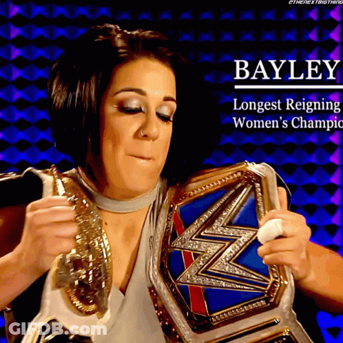 Bayley Longest Reigning Women's Champion Wrestling GIF