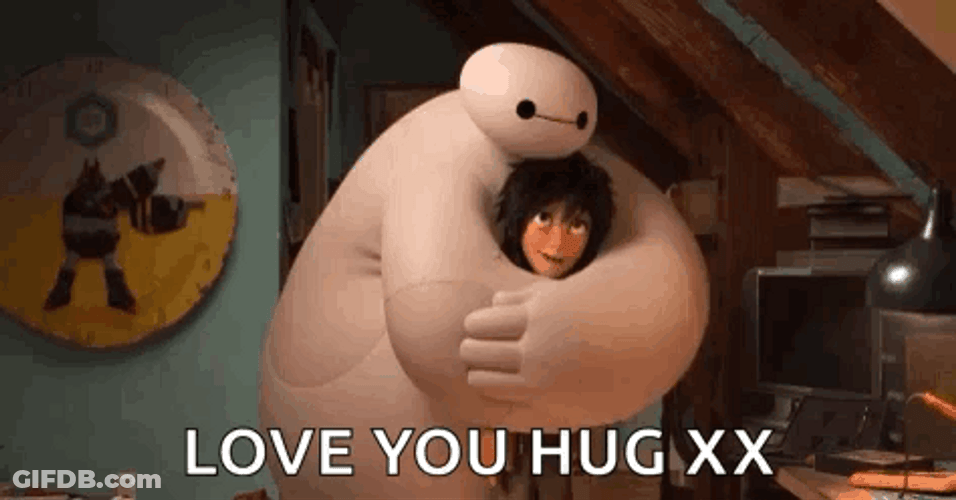 Baymax Love You Hug GIF