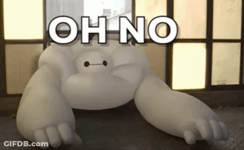 Baymax Worried Oh No GIF