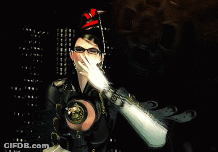 Bayonetta Blowing Kiss GIF