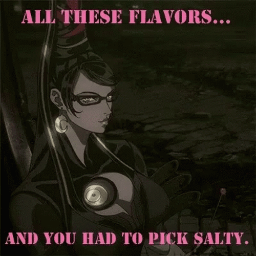 Bayonetta Salty Meme GIF