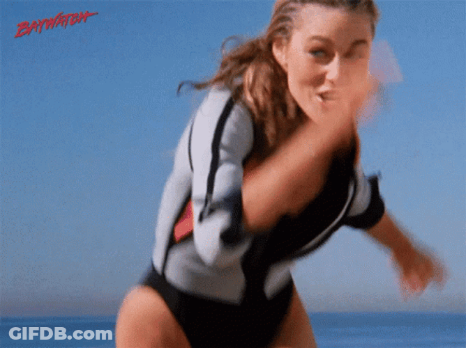 Baywatch Pointing You Guys Are Cheaters GIF