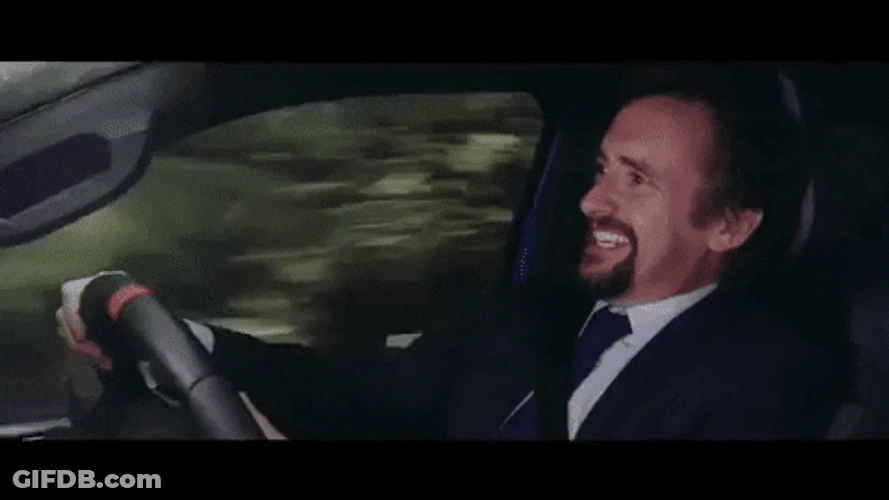 BBC Top Gear Host Richard Hammond Driving Fast GIF