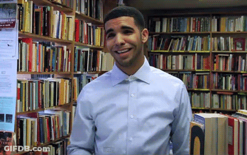 Bbl Drake In A Library GIF