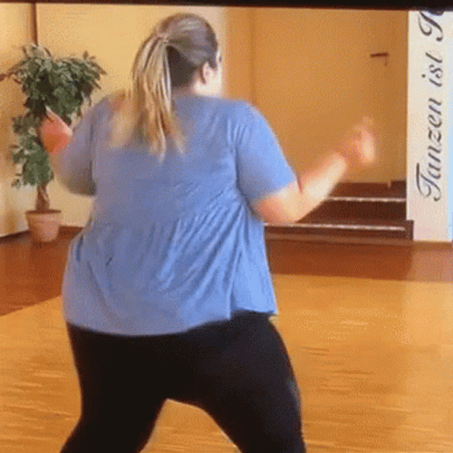 Bbw Energetic Dancing GIF