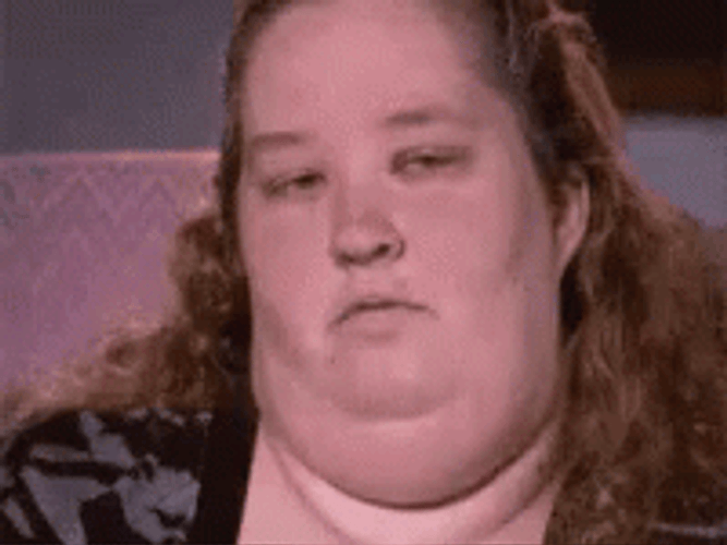 Bbw Mama June Smiling Pouty Kiss GIF