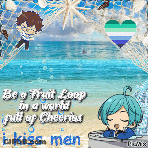 Be A Fruit Loop In A World Full Of Cheerios Beach GIF
