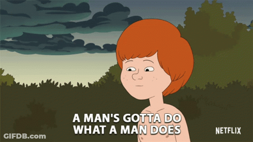Be A Man Bill Murphy Animation GIF