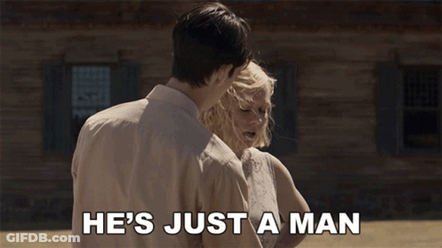 Be A Man Couple Talking GIF