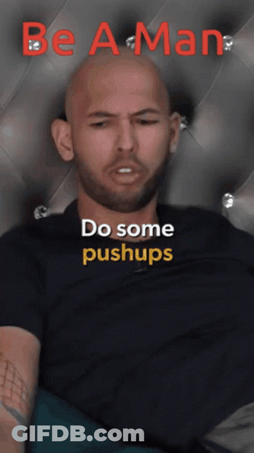 Be A Man Do Some Pushups GIF