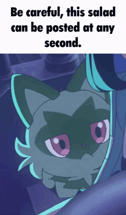 Be Careful Sprigatito Warning GIF