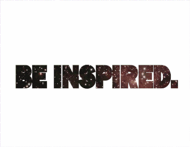 Be Inspired Galaxy Aesthetic GIF