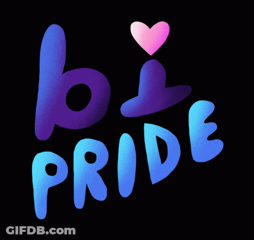 Be Pride Blue And Purple Sign GIF
