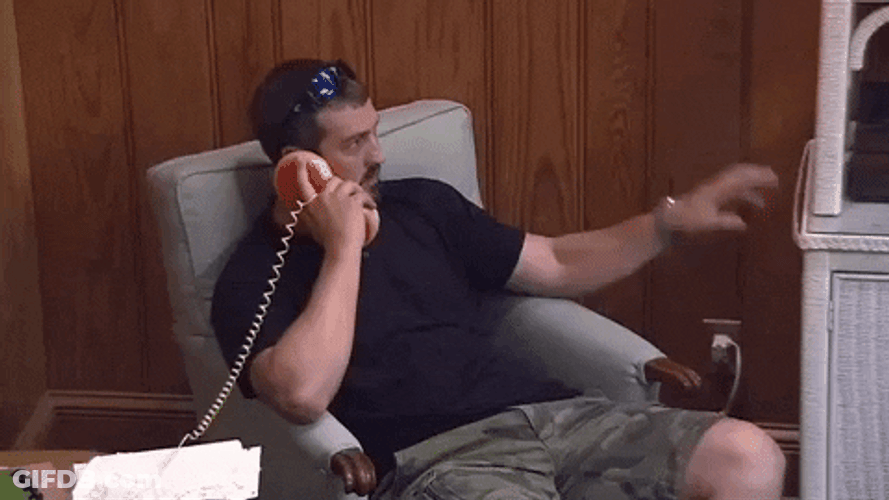 Be Quiet During Phone Call GIF