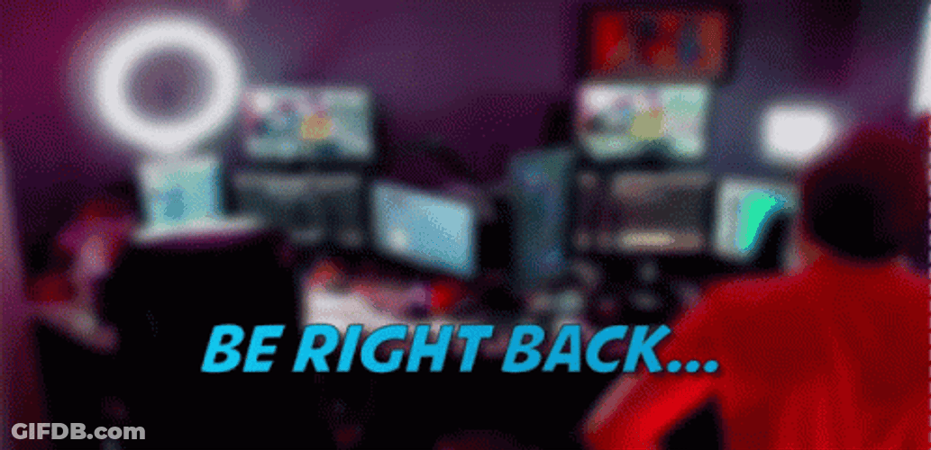 Be Right Back Happy Dance GIF