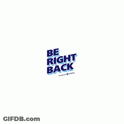 Be Right Back Simple Animation GIF