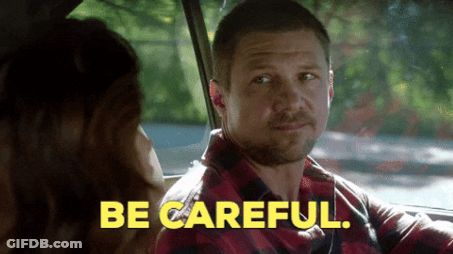 Be Safe Actor Marc Bluca Be Careful GIF