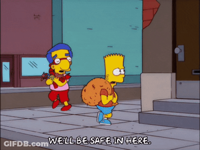 Be Safe Bart Simpson Fake Street GIF