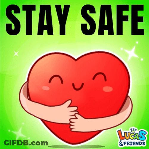 Be Safe Heart Hugging Lucas And Friends GIF
