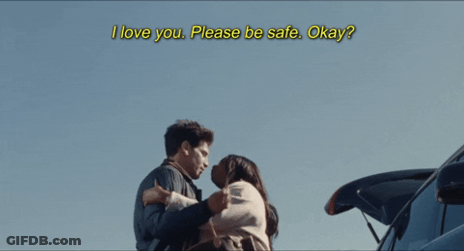 Be Safe Isabel And Brett Kissing GIF