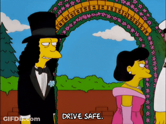 Be Safe Otto Mann The Simpsons GIF