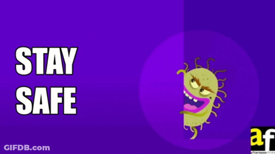 Be Safe Sinister Virus Animation GIF