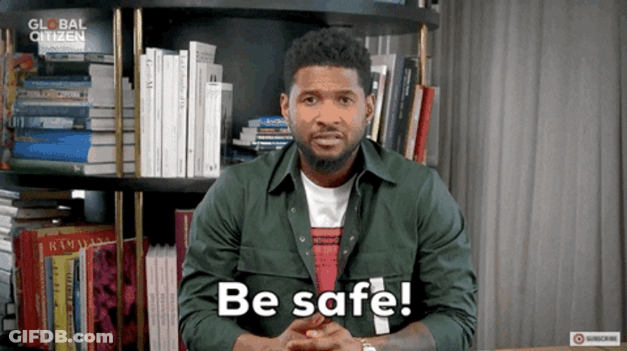 Be Safe Superstar Singer Usher GIF