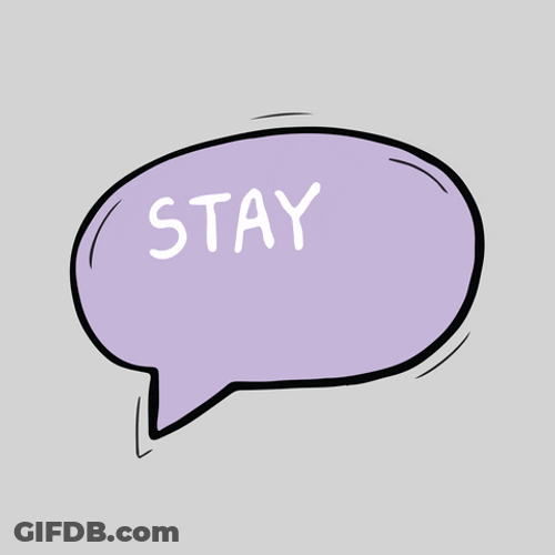 Be Safe Text Bubble Graphics Design GIF