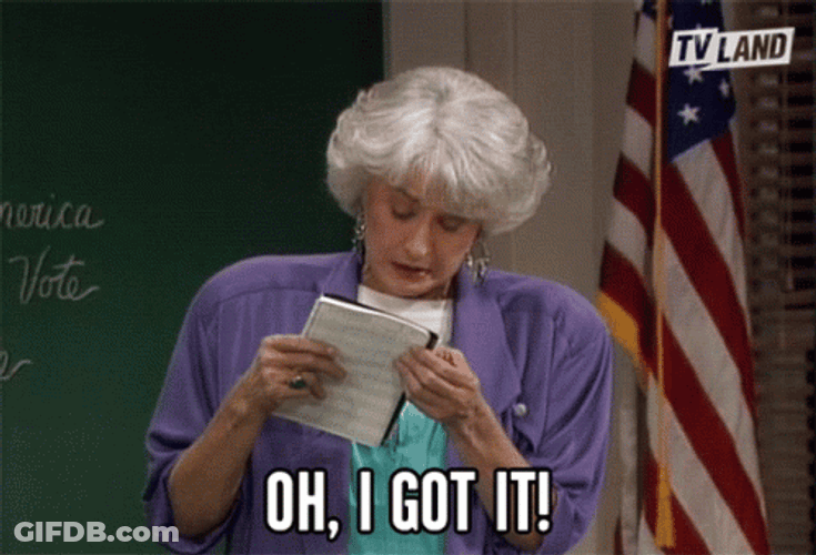 Bea Arthur Saying Oh I Got It GIF