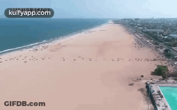 Beach Aerial View With Kulfyapp.com GIF