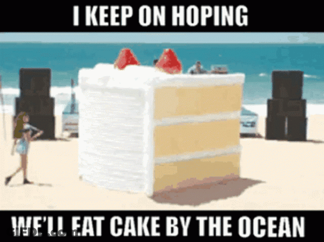 Beach Birthday Cake And Performace By Jonas Brothers GIF