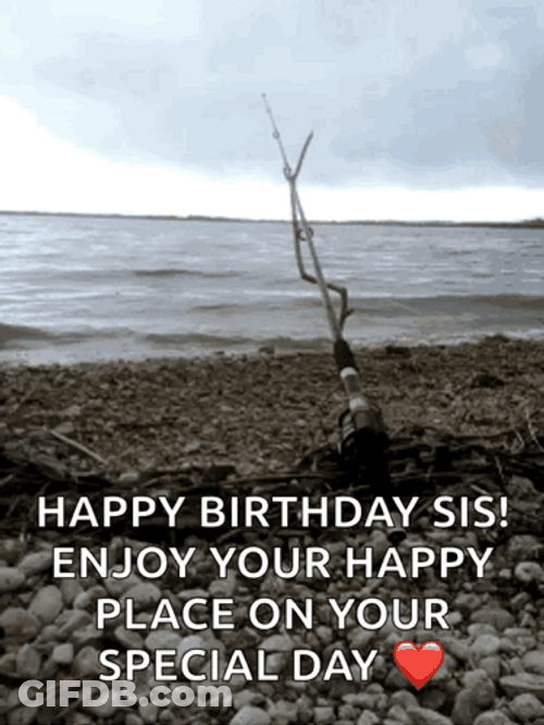 Beach Birthday Wishes For Sis GIF