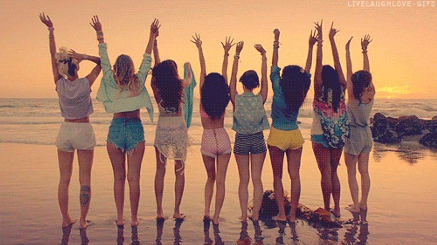 Beach Girls Have Fun GIF