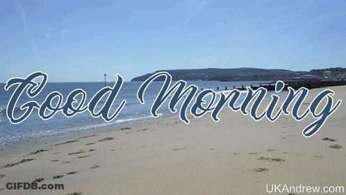Beach Good Morning GIF