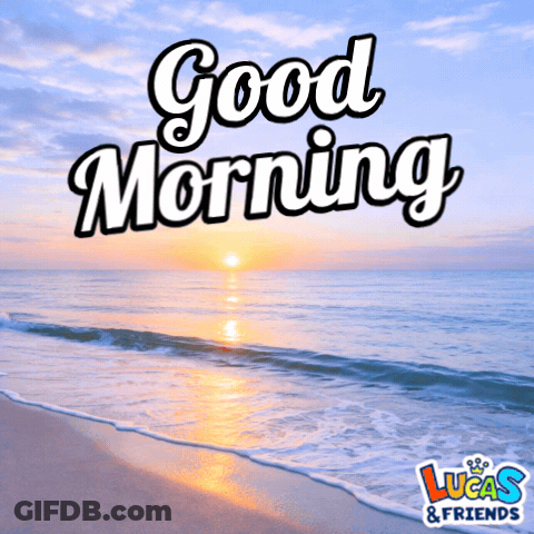 Beach Good Morning GIF