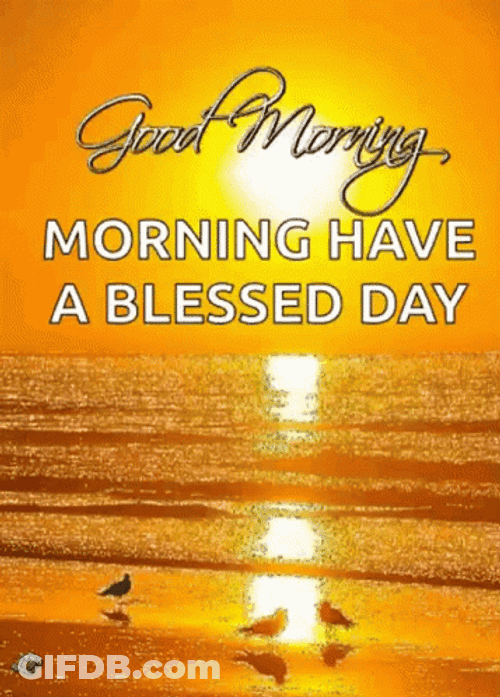 Beach Good Morning Have A Blessed Day GIF
