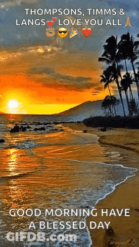 Beach Good Morning Have A Blessed Day GIF