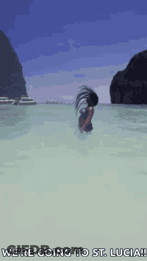 Beach Hairflip GIF